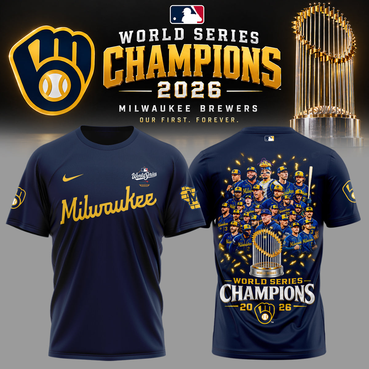 Milwaukee Brewers 2026 World Series Champions – Tshirt