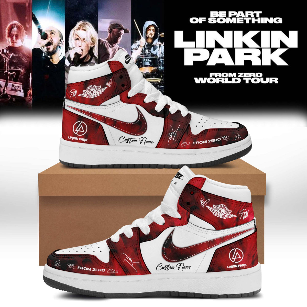 Linkin Park From Zero World Tour 2026 Signed Shoes