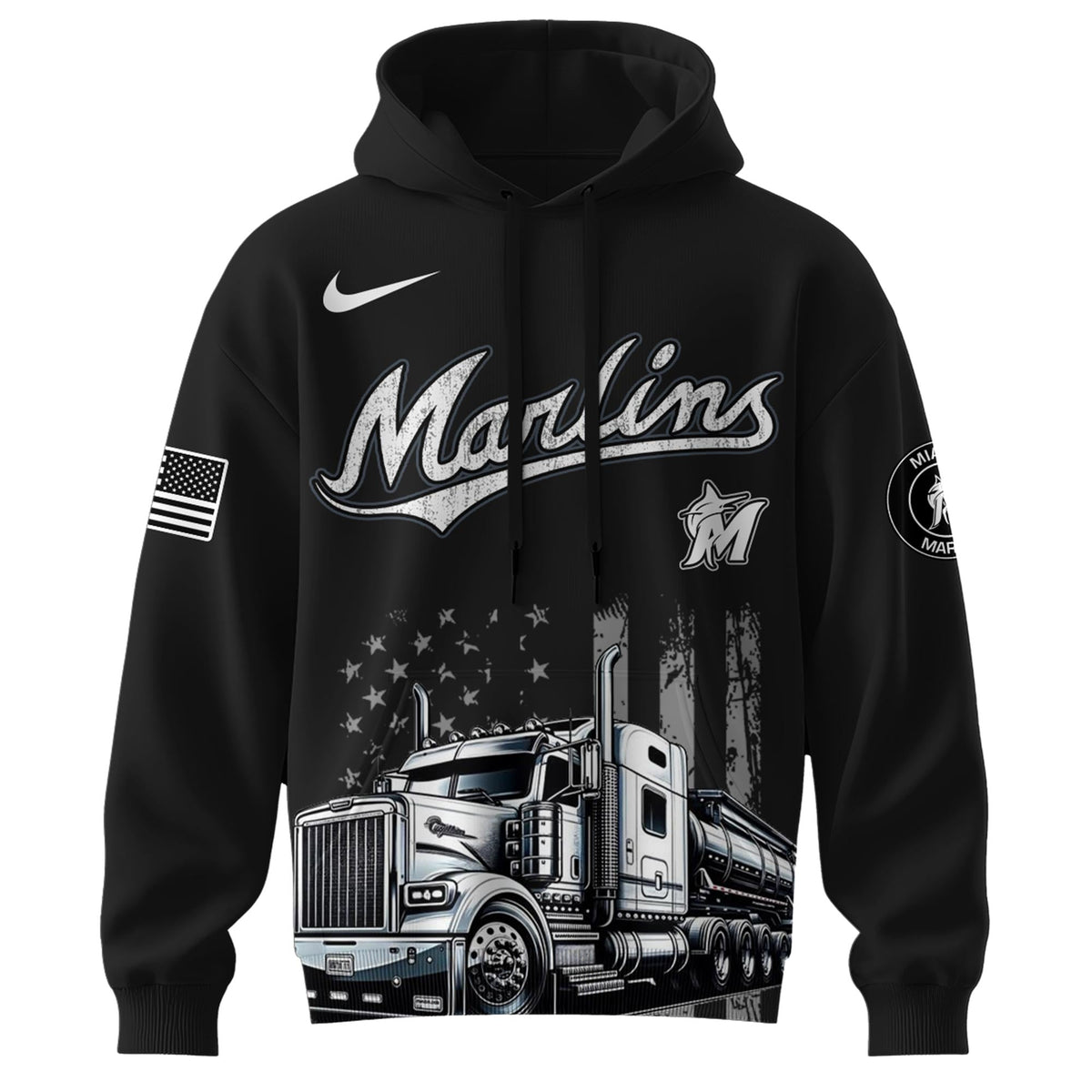 Miami Marlins Nation Truck Driver Appreciation Week Limited Edition Hoodie 2025