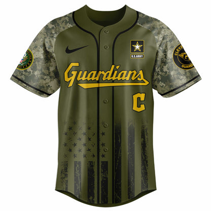 Cleveland Guardians MLB x 250 U.S. ARMY Baseball Jersey 03