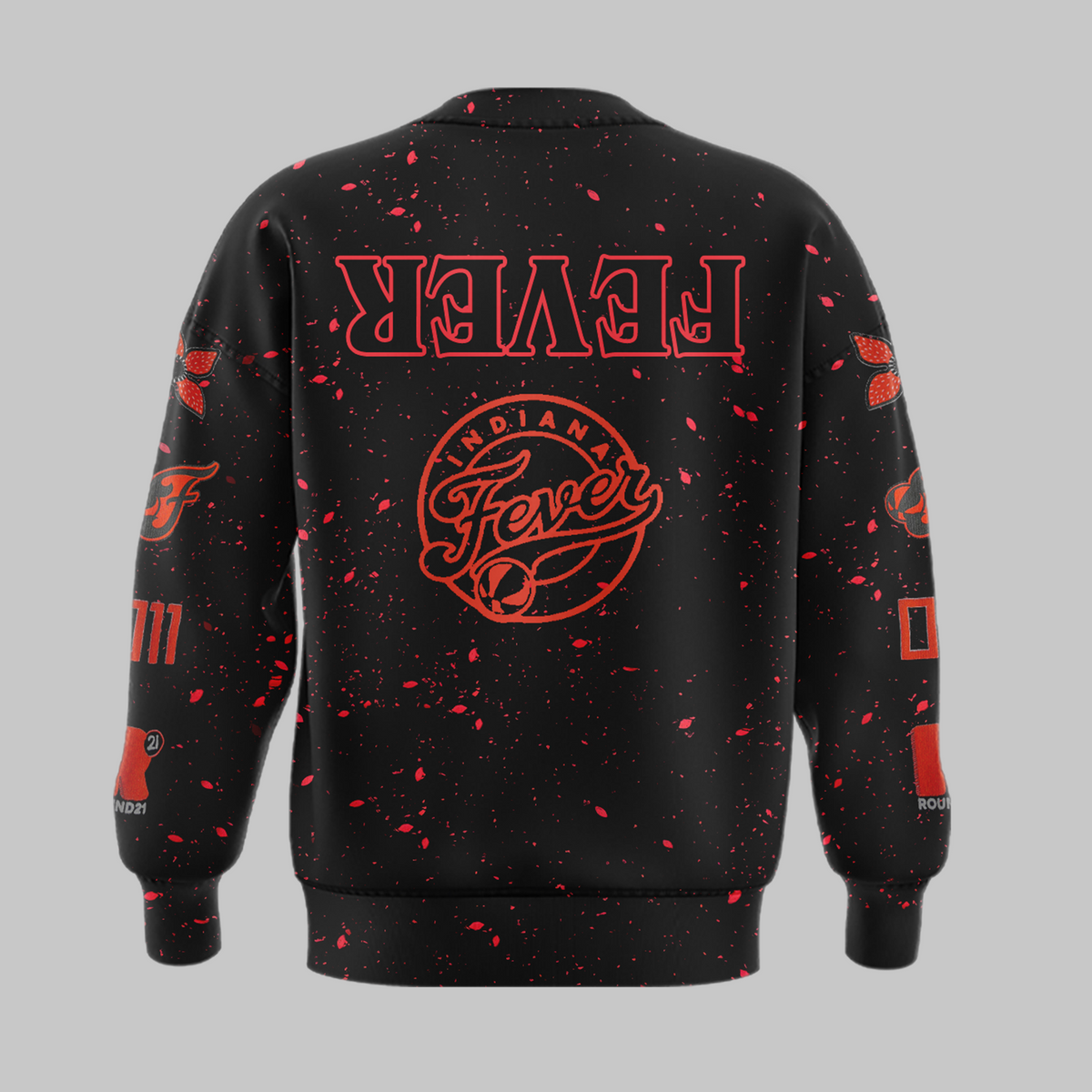 Indiana Fever Stranger Things Rebel Swingman Limited Edition Black Sweatshirt