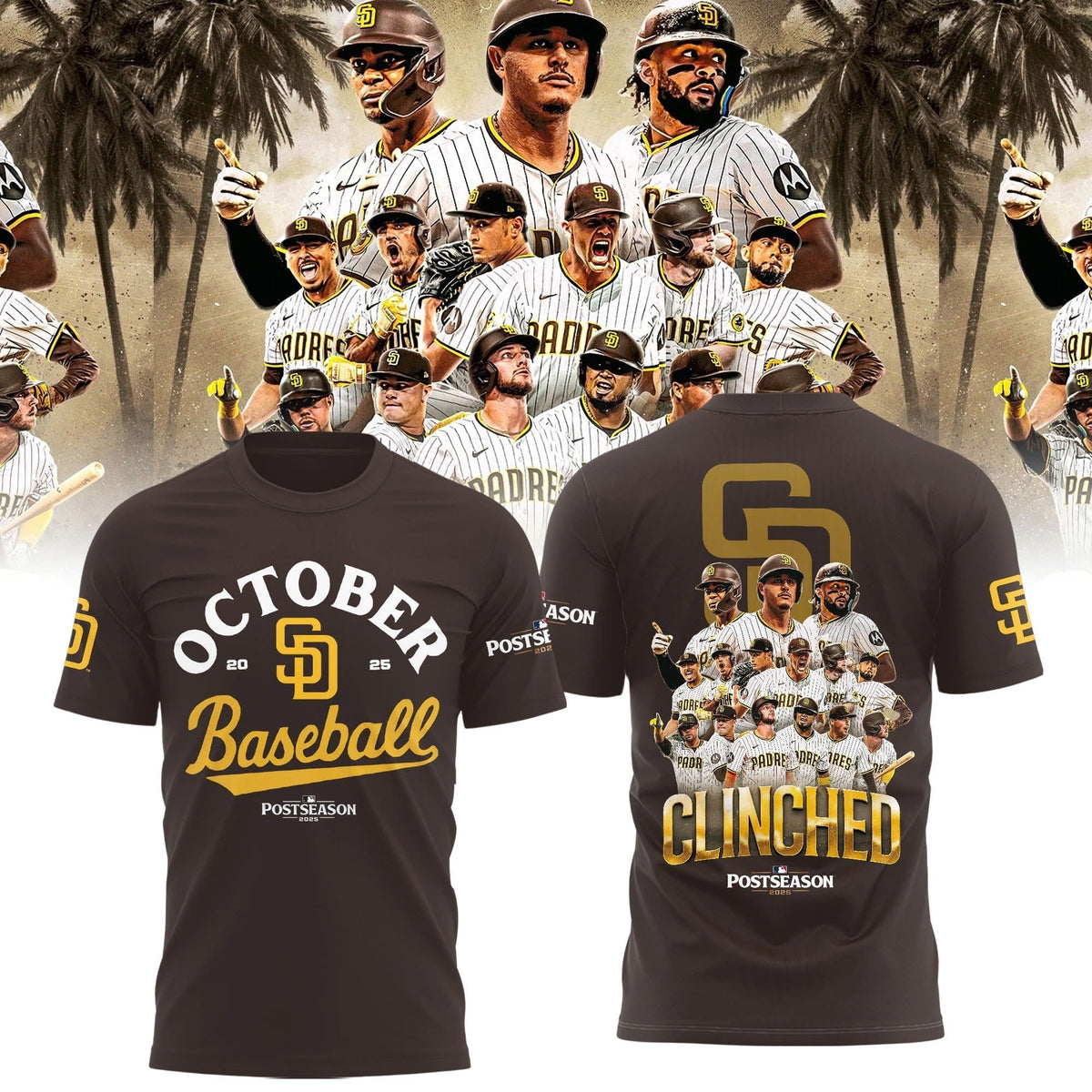 San Diego Padres October 2025 Postseason T-Shirt