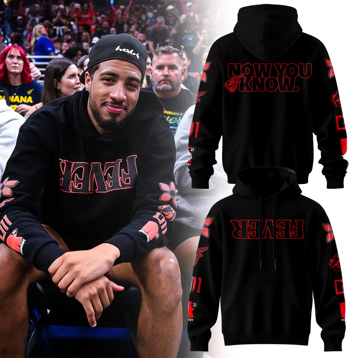 Indiana Fever Limited Edition Stranger Things Hoodie