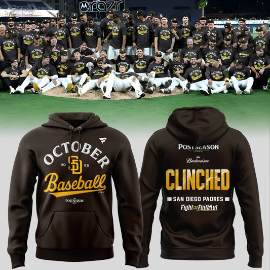 San Diego Padres Fight For The Faithful Postseason October Baseball Hoodie For Fans