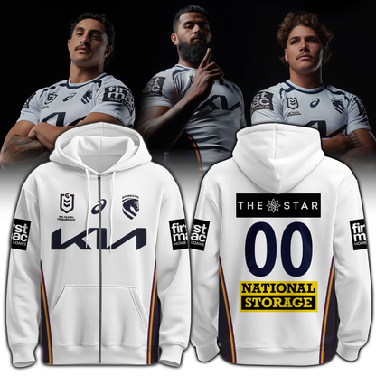 Brisbane Broncos 2026 Heritage ZipHoodie Custom Number