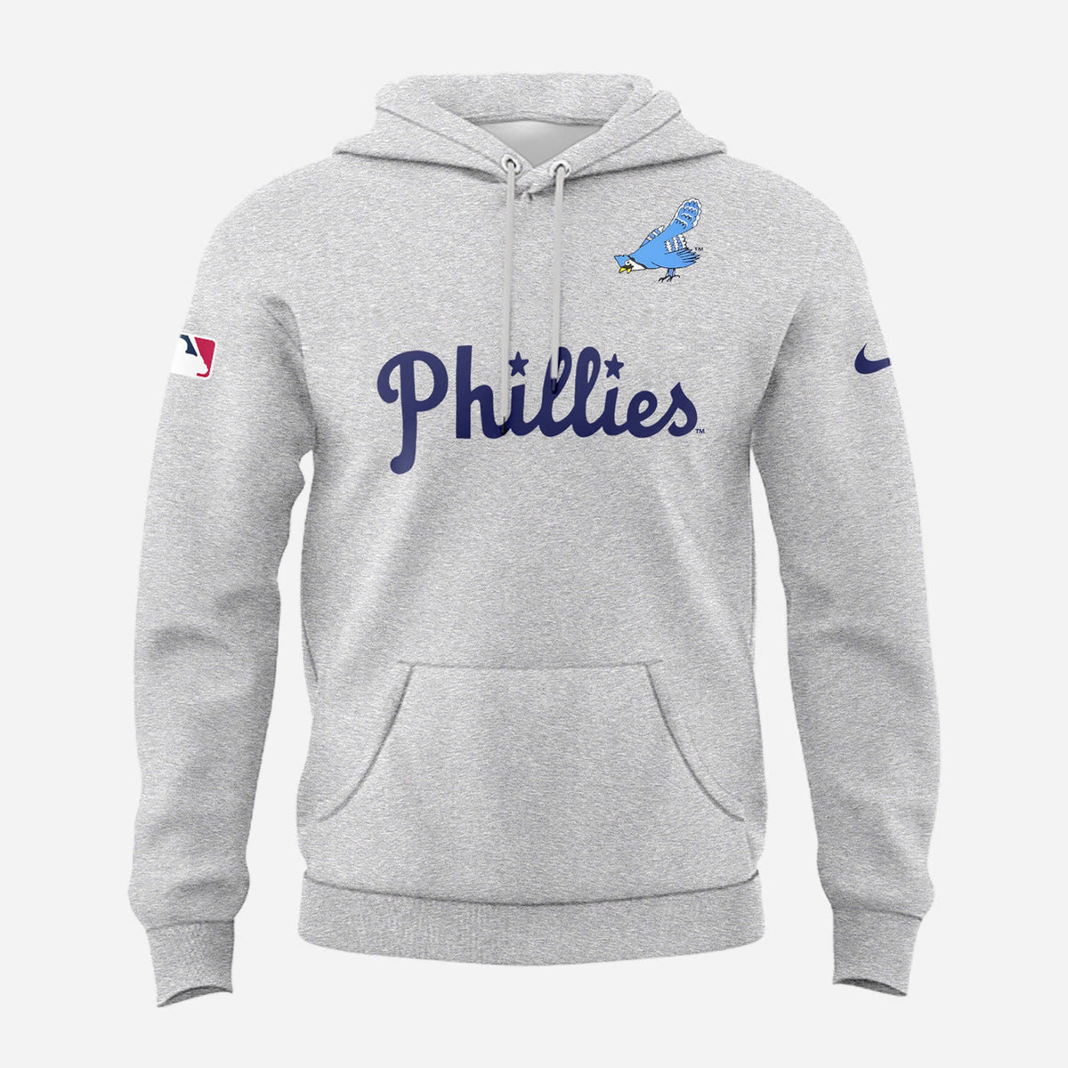 Philadelphia Phillies  Grey Blue Jay Logo 40's Hoodie For Fans
