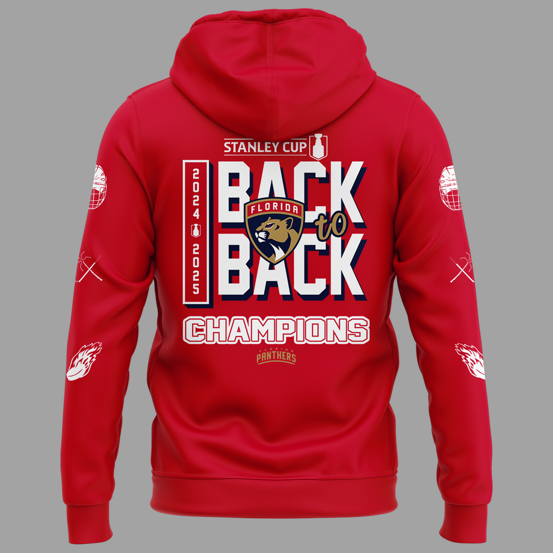 Florida Panthers Back To Back Champions Stanley Cup 2025 Hoodie