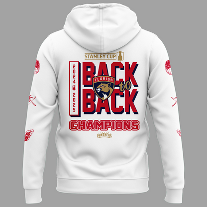 Florida Panthers Back To Back Champions Stanley Cup 2025 Hoodie