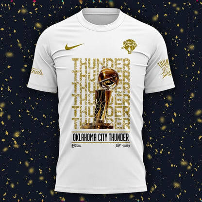 OKC Thunder Basketball T-Shirt 2025 Champions - OKC Thunder Won For City Shirt