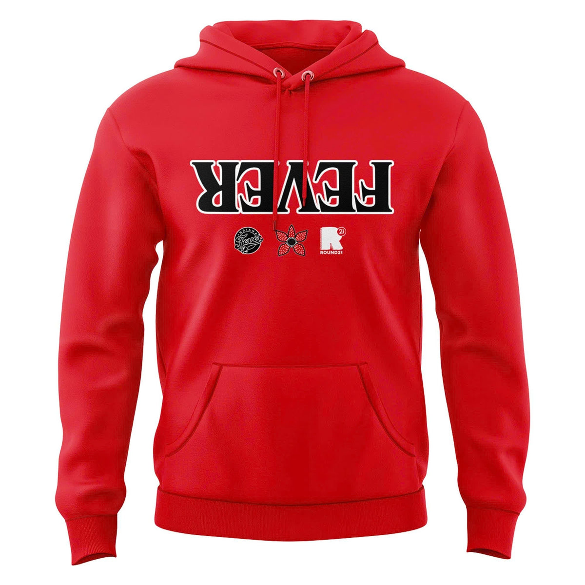 Exclusive Indiana Fever Stranger Things Hoodie Red