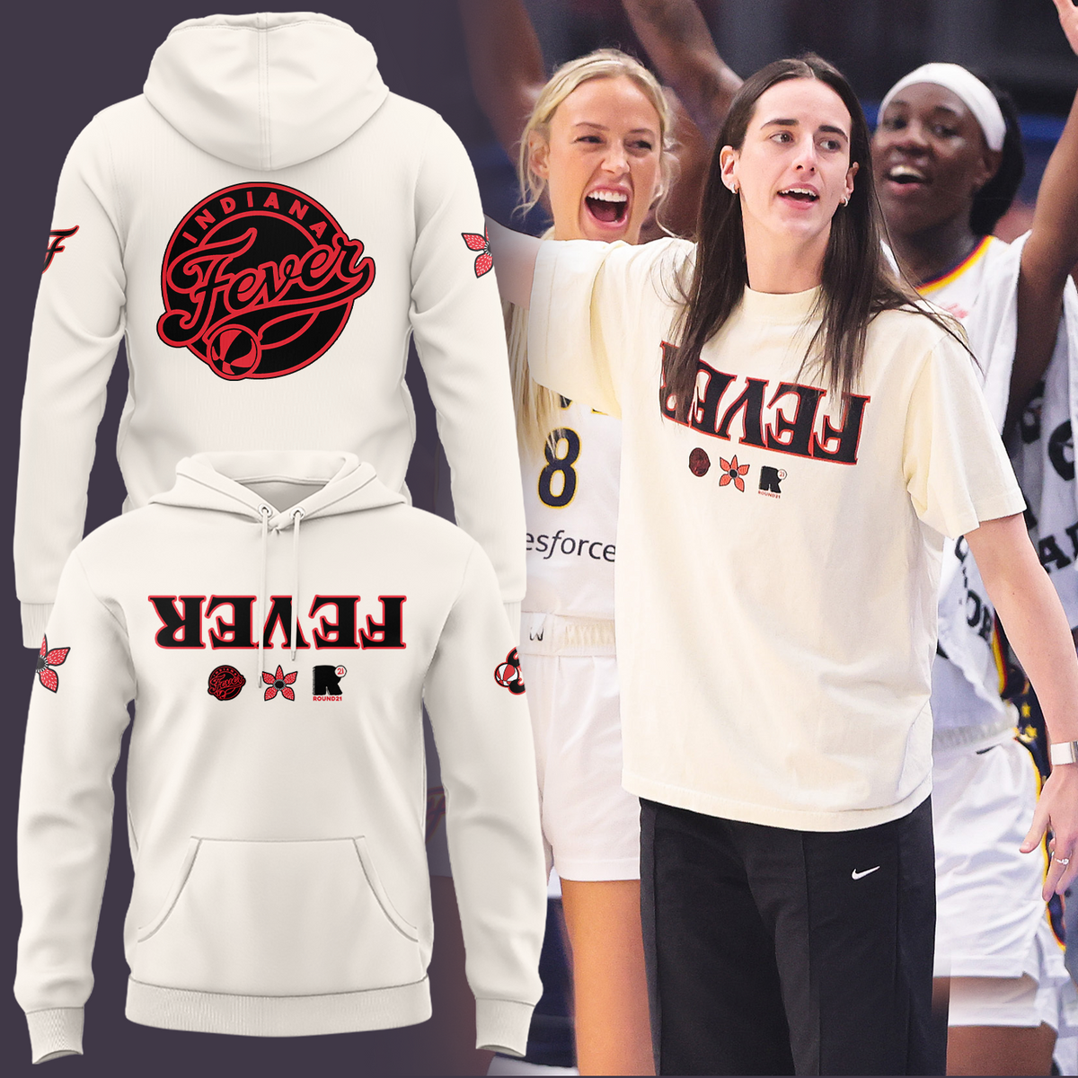 Exclusive Indiana Fever Stranger Things Hoodie