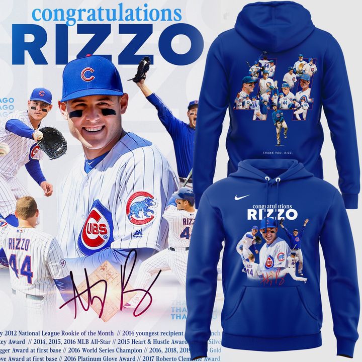 Chicago Cubs Legend Anthony Rizzo - Always And Forever Hoodie