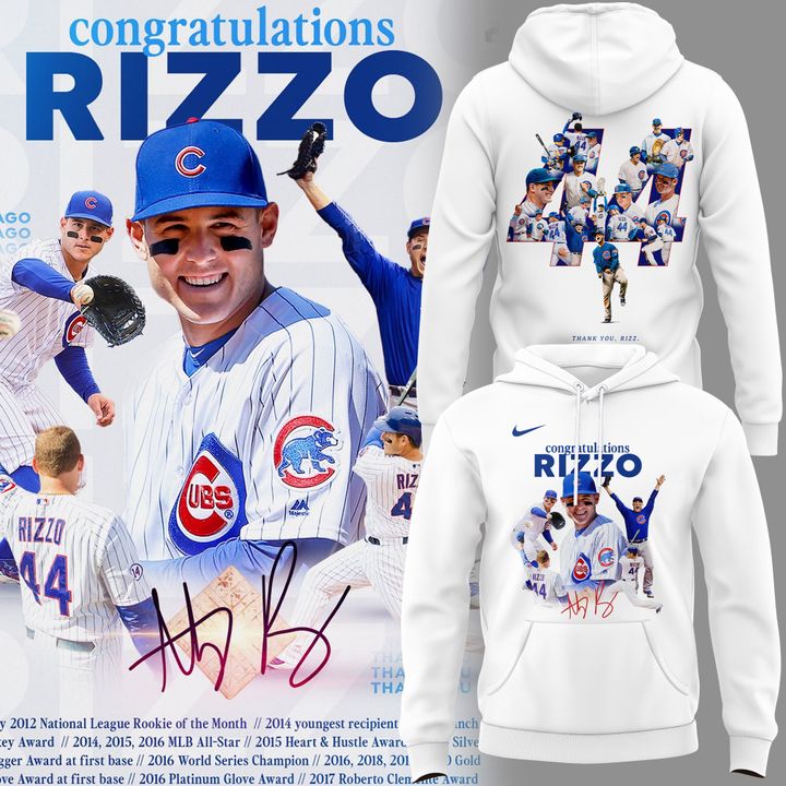 Chicago Cubs Legend Anthony Rizzo - Always And Forever Hoodie