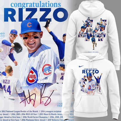Chicago Cubs Legend Anthony Rizzo - Always And Forever Hoodie