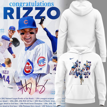 Chicago Cubs Legend Anthony Rizzo - Always And Forever Hoodie