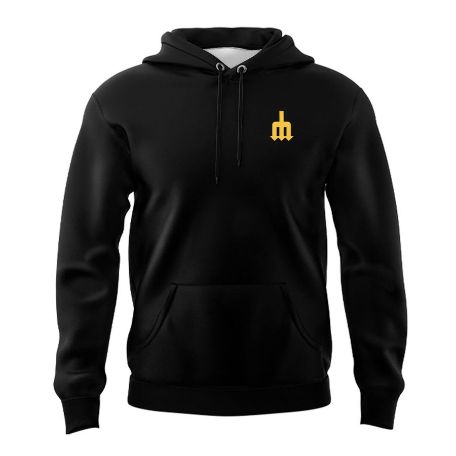 Seattle Mariners Trident Logo Hoodie - Black - Limited Edition