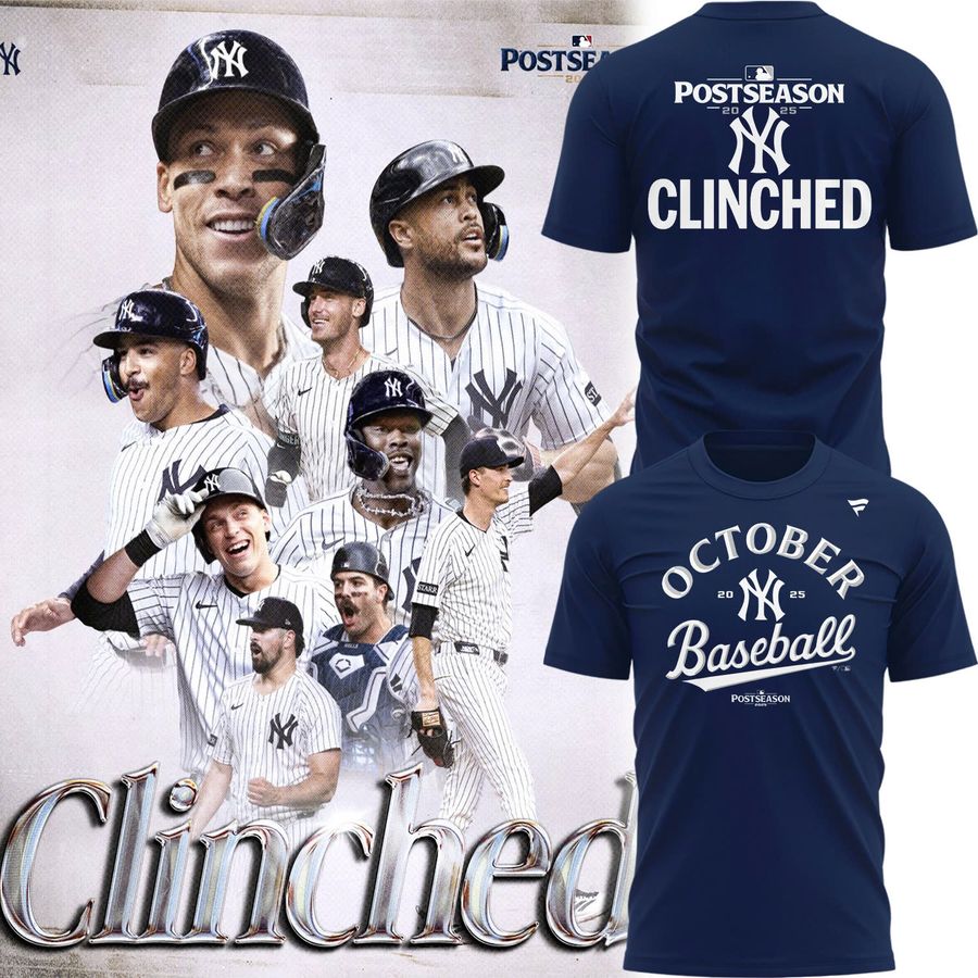 Special October Baseball Post Season 2025 NY Yankees T-Shirt