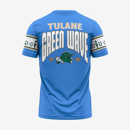 Tulane Green Wave football City Edition Roll Wave T-Shirt EST 1893