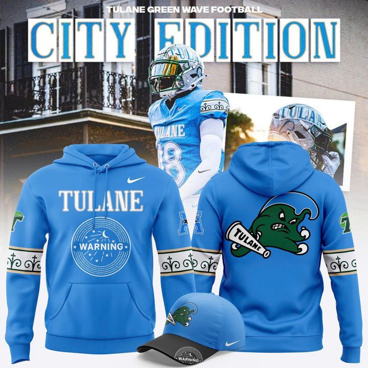 Tulane Green Wave Football City 2025 Edition Hoodie
