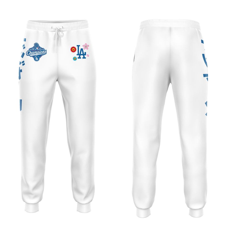 Los Angeles Dodgers x Takashi Murakami World Series Champions White Hoodie