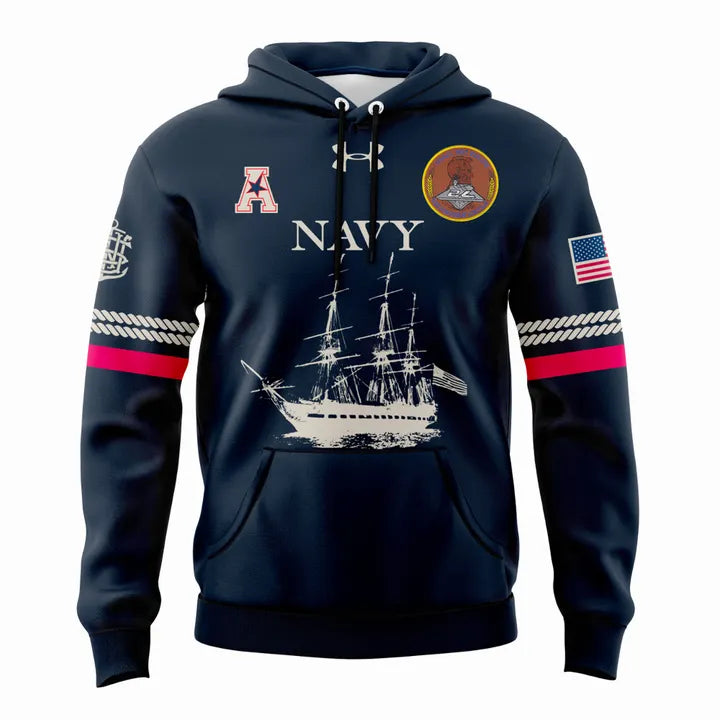 Navy Football Uniforms For The Celebrating 250 Years Combo Hoodie