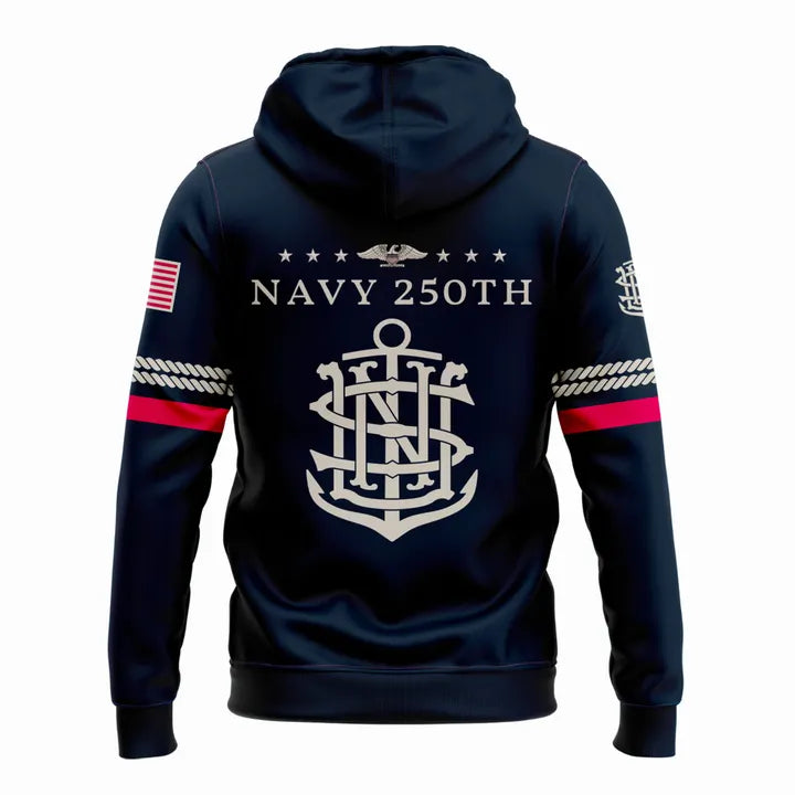 Navy Football Uniforms For The Celebrating 250 Years Combo Hoodie
