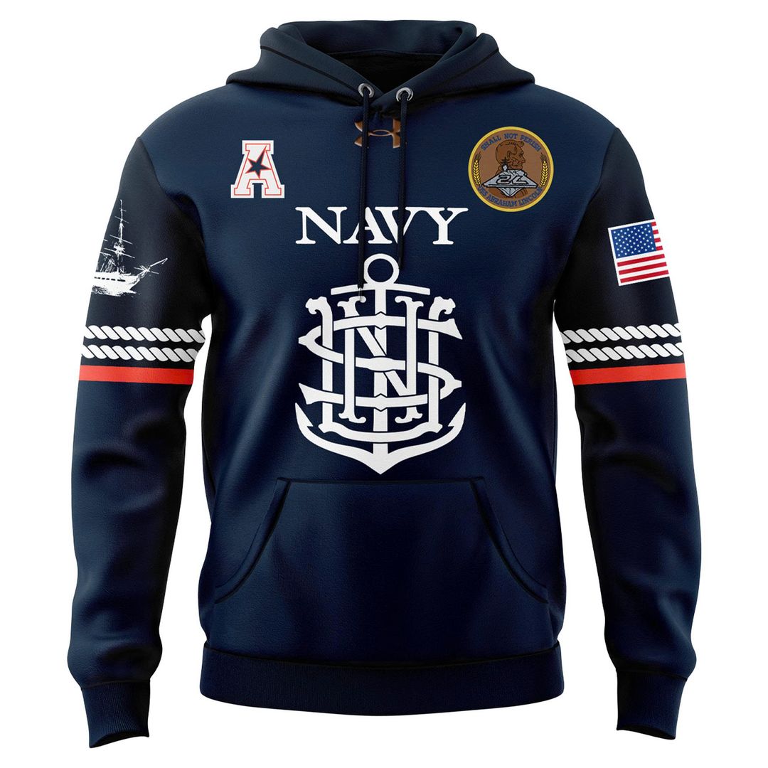 Navy Midshipmen 250th Anniversary Uniform Sideline Collection Replica Hoodie