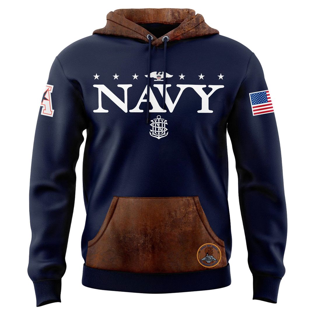 Navy Midshipmen 250th Anniversary Uniform Sideline Collection Replica Hoodie