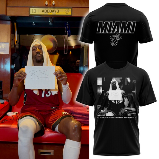 Bam Adebayo 83 POINTS: NOT JUST A NUMBER, A NEW LEGACY T-Shirt