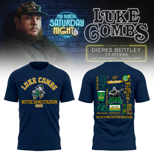My Kinda Saturday Night Tour 2026 - Luke Combs Tour Tshirt