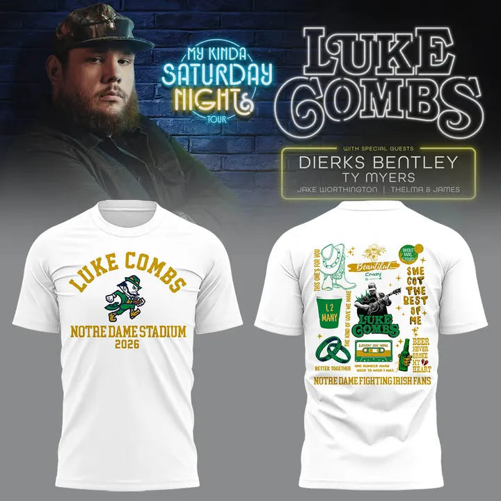 My Kinda Saturday Night Tour 2026 - Luke Combs Tour Tshirt