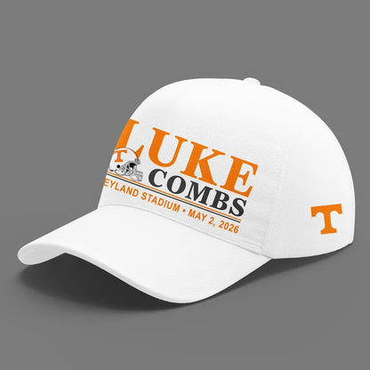 Exclusive Edition Luke Combs x Tennessee Volunteers Football - My Kinda Saturday Night Tour Country Music 2026 White T-Shirt