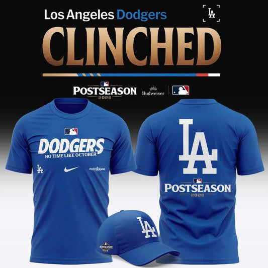 (Adult & Kid) Los Angeles Dodgers Royal 2026 MLB Postseason Authentic Collection Legend Dri-FIT T-Shirt