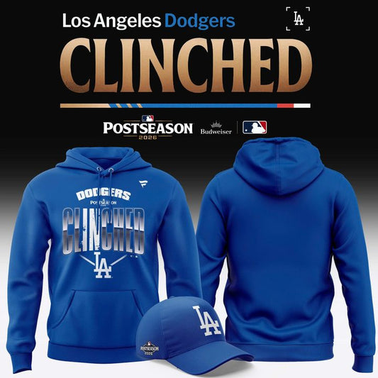 Men's Los Angeles Dodgers Royal 2026 Postseason Locker Room Hoodie