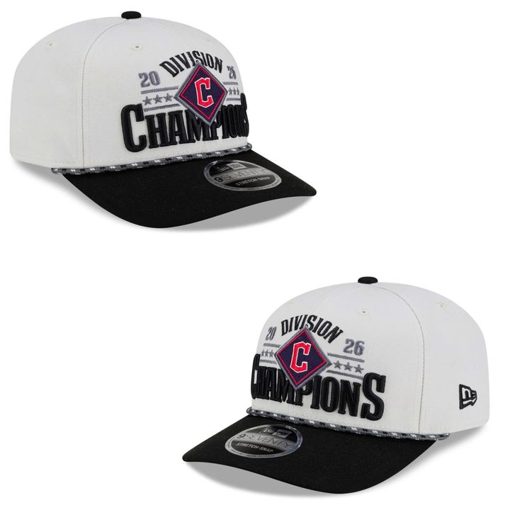 Women's Cleveland Guardians Navy 2026 AL Central Division Champions Two-Sided T-Shirt
