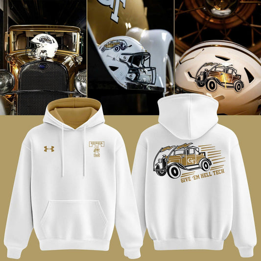 Unisex Yellow/White Georgia Tech Football 2026 Reck Day Special hoodie
