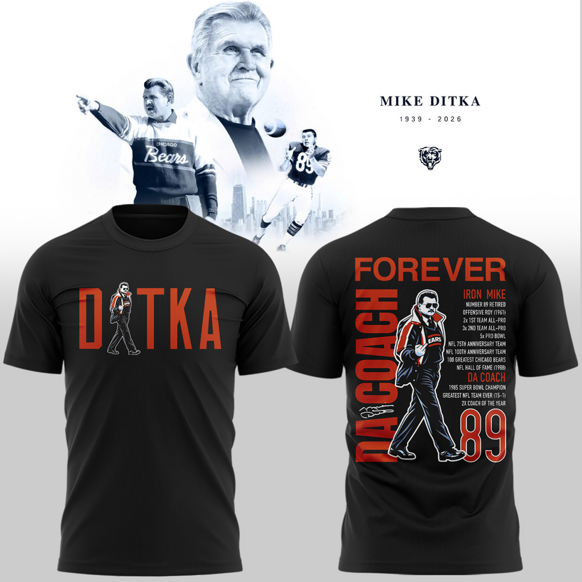 Chicago Bears Mike Ditka Forever T-shirt