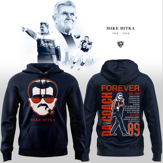 Mike Ditka Chicago Bears In Loving Memory Limited Edition Hoodie