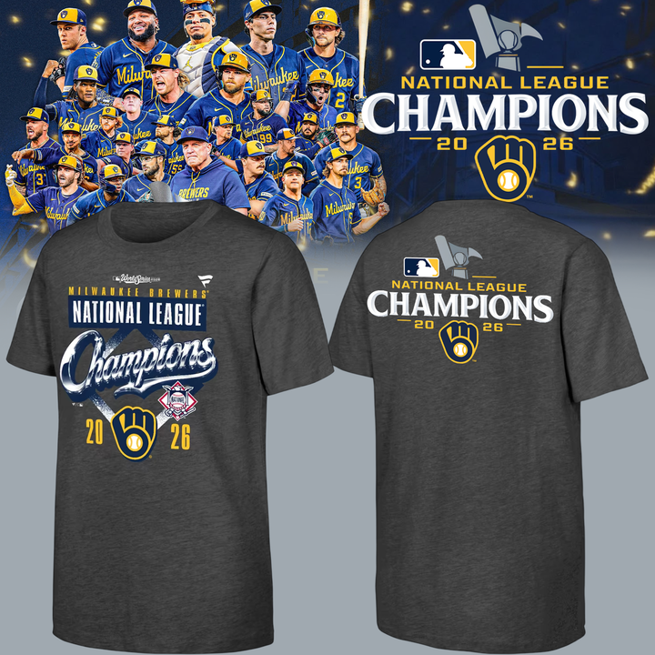 Milwaukee Brewers Fanatics 2026 National League Champions T-Shirt
