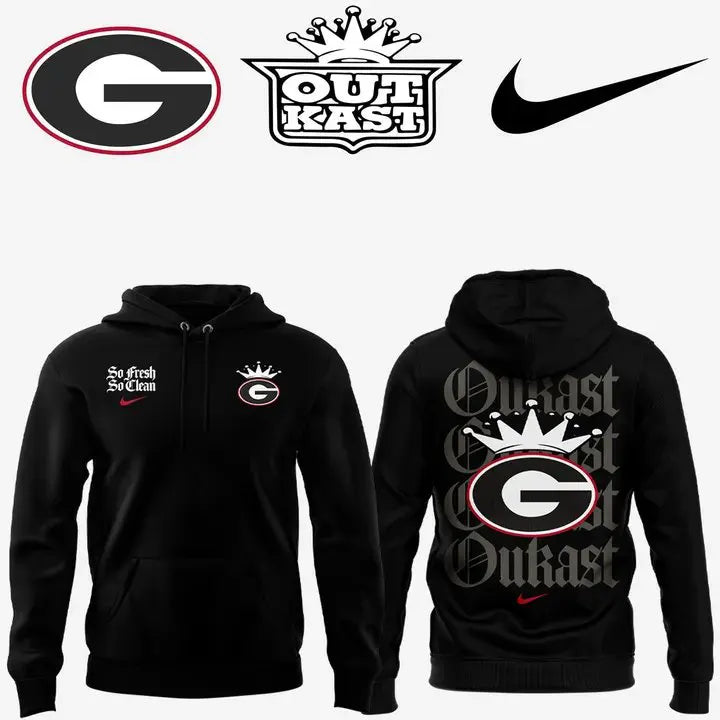 ..Georgia Bulldogs x Outkast Limited Black Hoodie v2