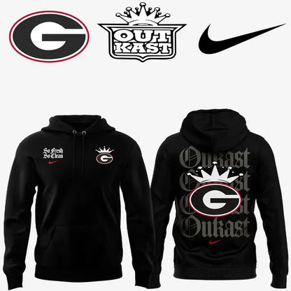..Georgia Bulldogs x Outkast Limited Black Hoodie v2