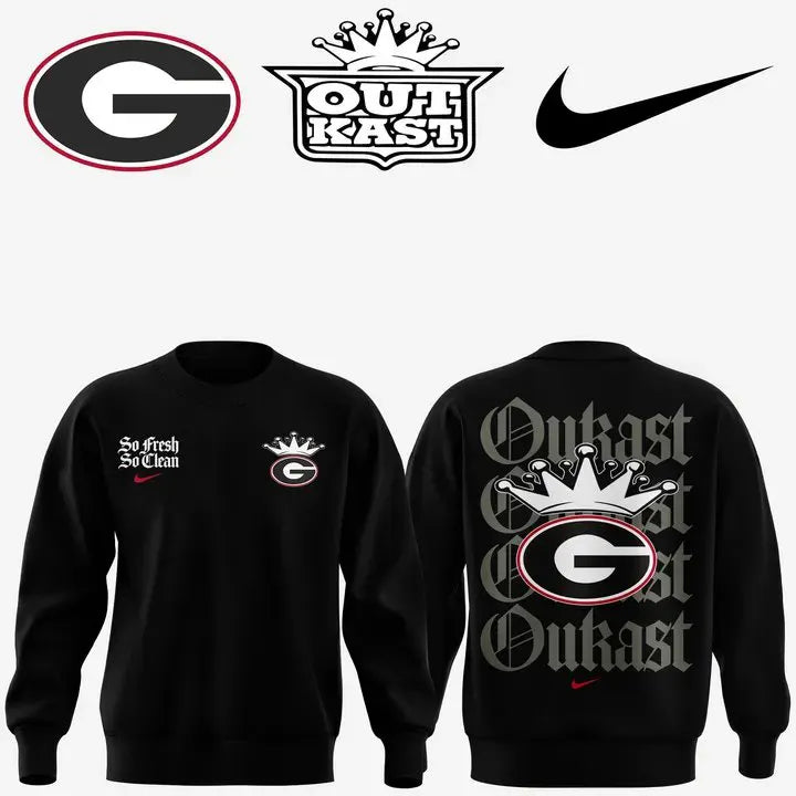 ..Georgia Bulldogs x Outkast Limited Black Sweatshirt v2