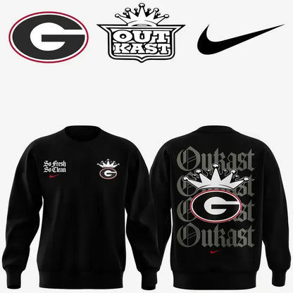 ..Georgia Bulldogs x Outkast Limited Black Sweatshirt v2