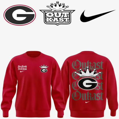 ..Georgia Bulldogs x Outkast Limited Red Sweatshirt v2