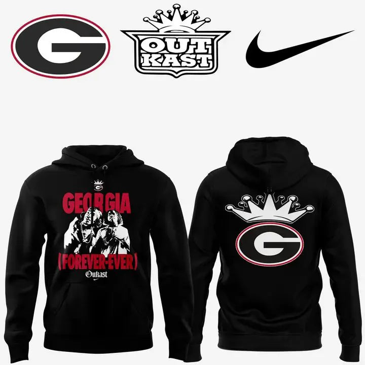 ..Georgia Bulldogs x Outkast Limited Black Hoodie v4