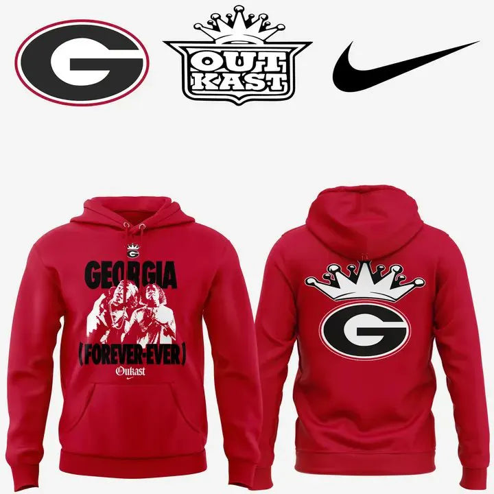 ..Georgia Bulldogs x Outkast Limited Red Hoodie v3