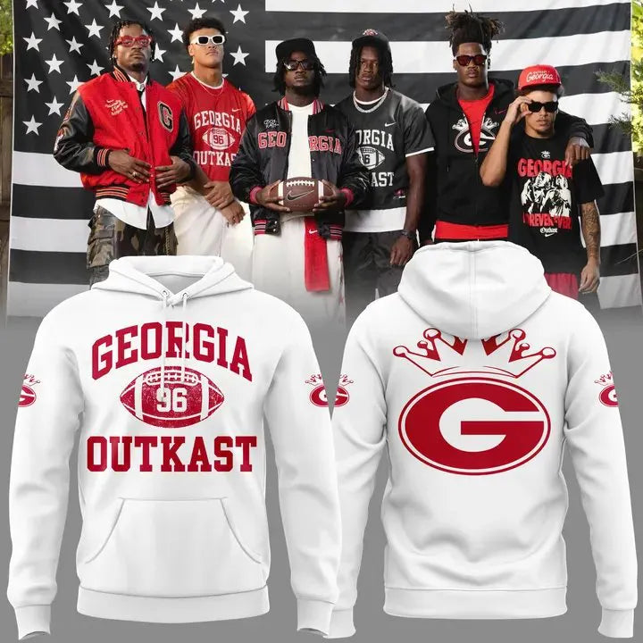 ..Georgia Bulldogs x Outkast Limited White Hoodie