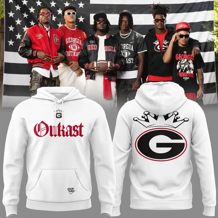 ..Georgia Bulldogs x Outkast Limited White Hoodie v2
