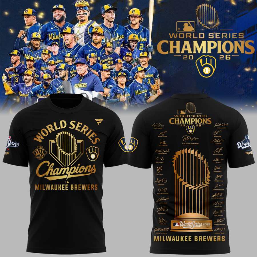 02.Milwaukee Brewers World Series Champions 2026 T-Shirt