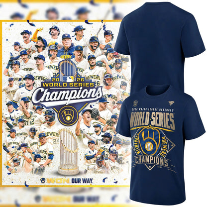 15. Special 2026 World Series Champions Milwaukee Brewers T-Shirt